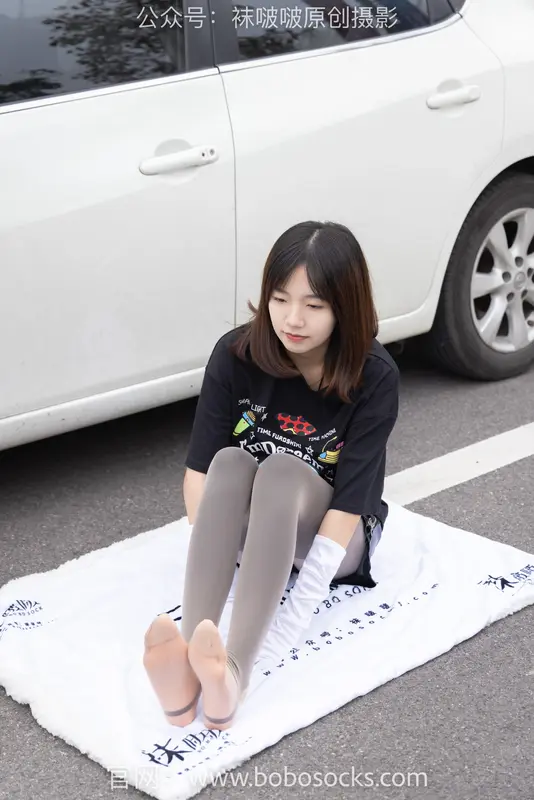 [BoBoSocks袜啵啵]NO.146 小甜豆-高跟长靴、黑色踩脚裤（在肉丝里打底）、肉丝（脚尖加固款） 9