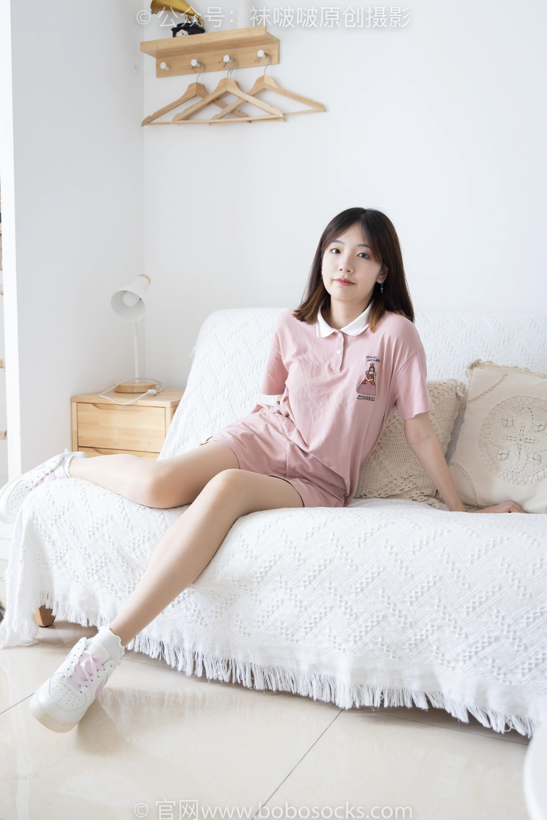 [BoBoSocks袜啵啵]NO.163 小甜豆-空军一号板鞋、白棉袜、肉丝（脚尖加固款） 0